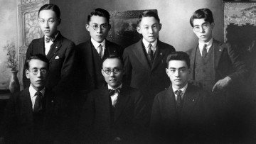Possibly: Early UBC Japanese Students’ Club executive, 193- Photo: Japanese Canadian Photograph Collection, Rare Books and Special Collections, UBC Library, JCPC 33.0007 